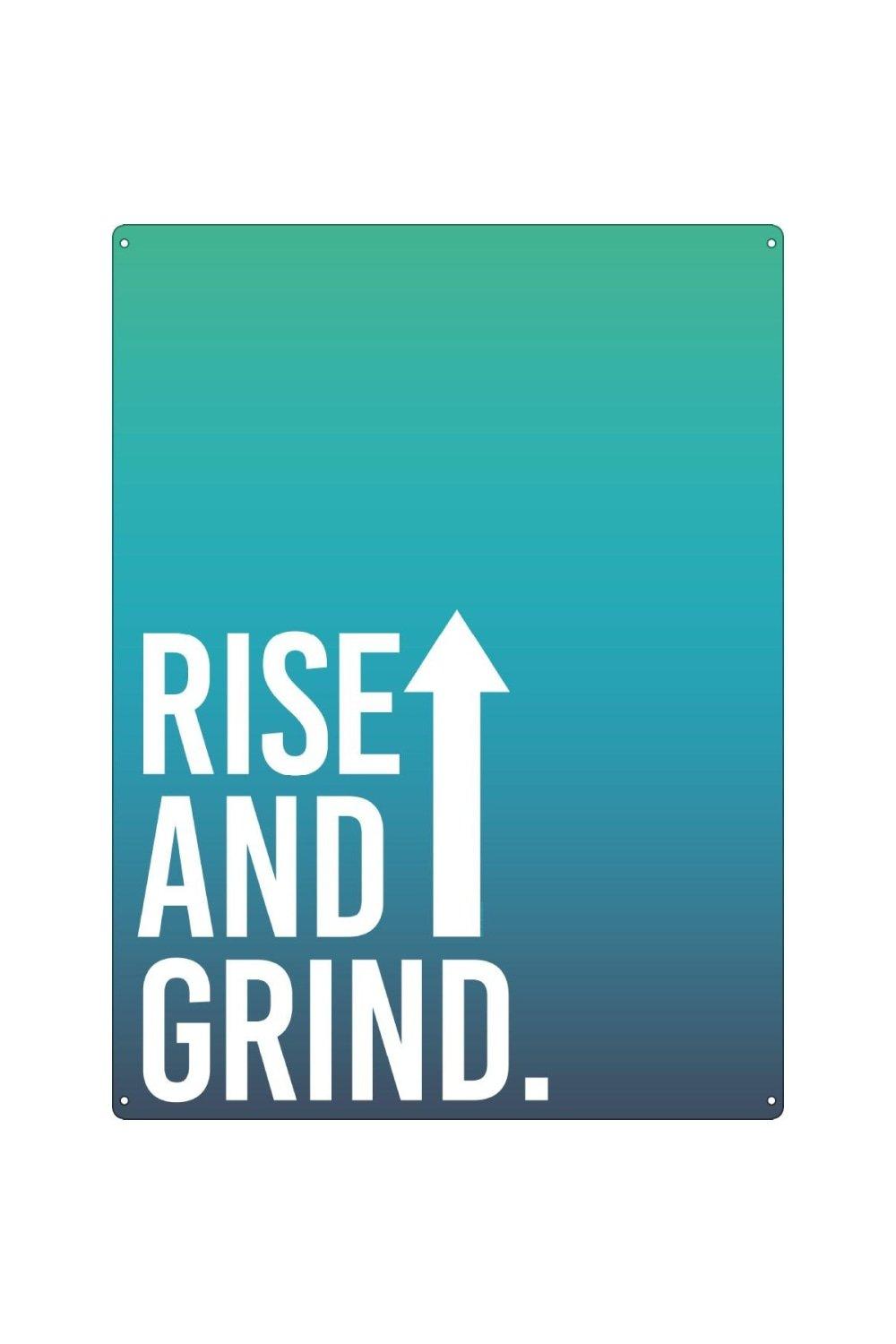 Photos - Painting Rise and Grind Tin Plaque